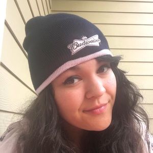 Official Pink and Black Budweiser Beanie 2007/ Y2K/egirl aesthetic